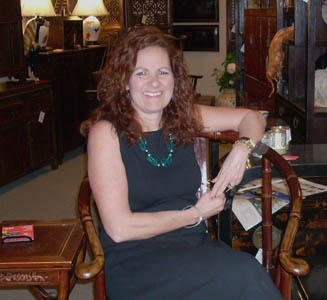 Ruth Olbrych at Antiques by Zaar's High Point, NC showroom